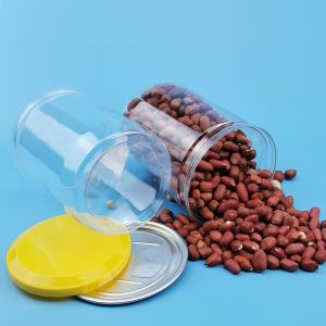 Buy cheap Airtight PET 0.5L Transparent Biscuits Plastic Food Jars from wholesalers