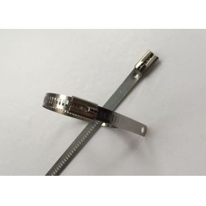 Buy cheap SS304 Ladder Style Cable Ties , Stainless Steel Cable Zip Ties 12mm Width from wholesalers