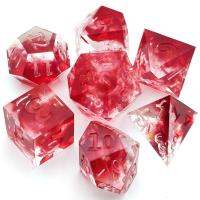 Buy cheap Wear Resistant Red Translucent Dice Portable Sturdy Resin Material product