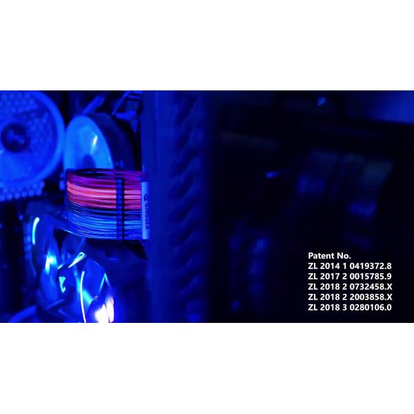 Quiet Computer LED RGB Case Fan with Controller for Gaming PC Computer 3PIN 4PIN