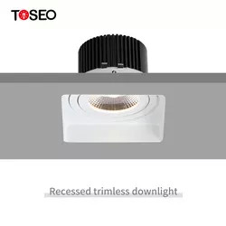 Buy cheap 125Mm Recessed Trimless Anti Glare Downlights 6000k Spot Led Light from wholesalers