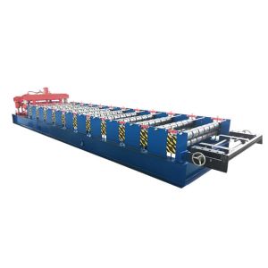 Buy cheap PPGI Roof Glazed Tile Roll Forming Machine Blue / Orange Color With PLC Control System from wholesalers