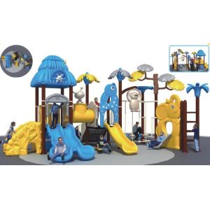 Buy cheap outdoor playground equipment with plastic slide and tube slide from wholesalers