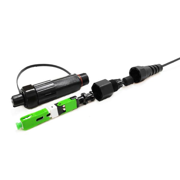 Buy cheap Outdoor Waterproof IP68 SC Fast Connector for G652 G657 Fiber Optic Applications from wholesalers