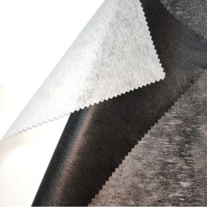 Adhesive GAOXIN Polyester Stocklot Nonwoven Fusible Interlining for Shirts