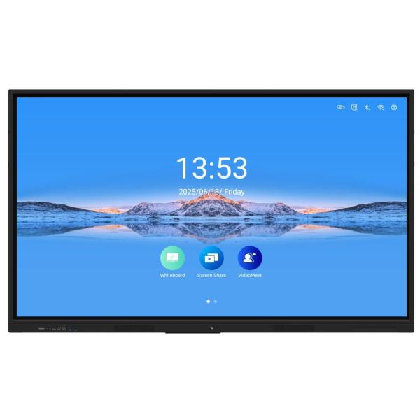 Quality Iboard Interactive Whiteboard Pen Finger Touch Android 14 4+32G 8+128G Ram And Rom Wifi Hotspot BT Office Teaching Software Speaker Built In 65 75 86 Inch for sale