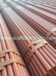 Buy cheap Scaffold pipe, scaffolding steel tube, Q235 painted, black, hot dip galvanized tube, 48.3mmO.D BS1139, BS1387, EN39 from wholesalers