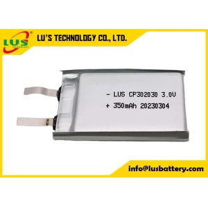 Buy cheap CP302030 Thin LiMnO2 Battery Replacement 3v Lithium Ion Cell from wholesalers