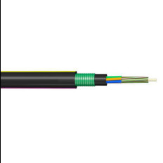 China PE Outer Sheath GYFTA53 Double Sheath Fiber Power Cable with FRP Central Strength Member on sale