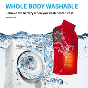 Buy cheap 55C 5V Smart Rechargeable Heated Gilet Mens Heated Body Warmer from wholesalers