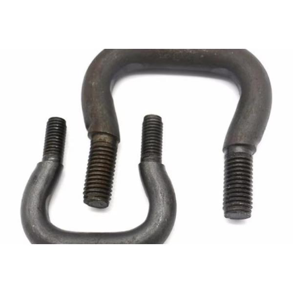 Buy cheap M4 M16 Carbon steel U type metal bolt with nut washer Class4.8 grade 8.8 Black Blue U bolt from wholesalers