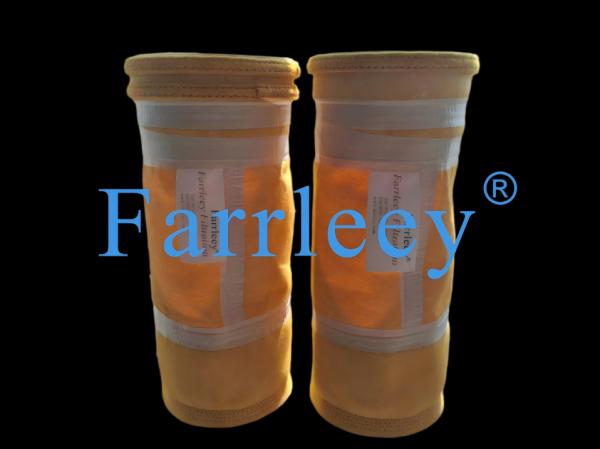 Quality 250°C Continuous Service Abrasion Resistant PTFE/Polyimide Blend Filter Bag for Dust Collector and Baghouse for sale