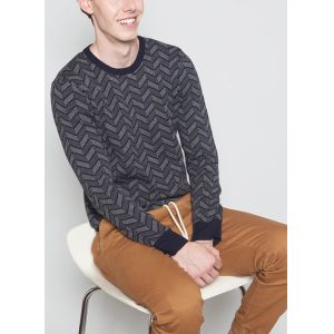 Buy cheap Half Wool / Cotton Double Layer Sweater , Jacquard Winter Pullover Sweaters from wholesalers