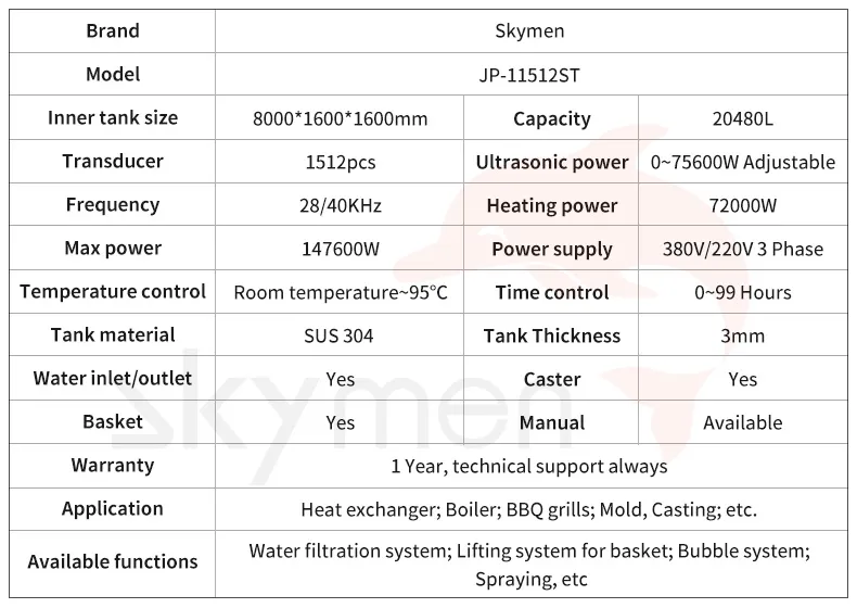 Large Industrial Ultrasonic Cleaning Tank 8000L for Air Cooler