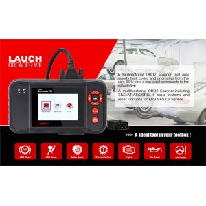 Buy cheap LAUNCH X431 Creader VIII 8 full obd2 Code Reader Scanner tester ENG/ABS/SRS/AT + Brake/SAS/Oil reset function same as CR from wholesalers