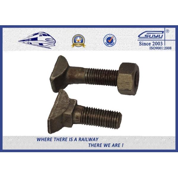 Quality HS26 &amp; HS32 T Style Railway Bolt Clamp Plain Oiled &amp; Zinc Plated , Clip Bolt for sale
