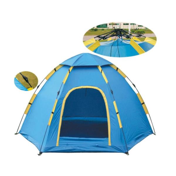 Popular Fast Pitch Camping Tent for 3 to 4 Person Camping Dome Tent Easy Set Up