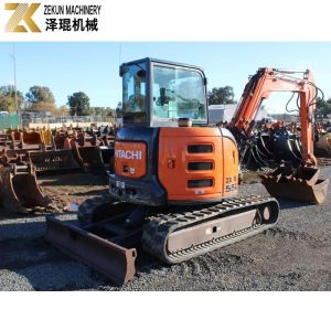 5 Tons Hitachi Used ZX55-5A Second Hand Mini Digger With YANMAR Engine