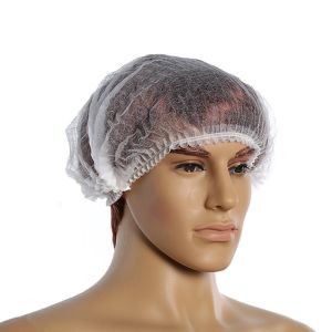 Buy cheap Disposable nonwoven clip bouffant cap With elastic band for industry from wholesalers