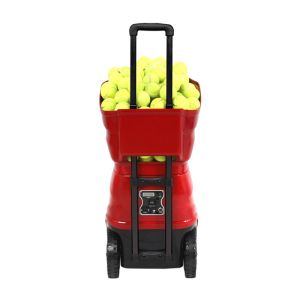 Red Black Color Tennis Ball Shooting Machine Support 160 Pcs Balls Capacity For