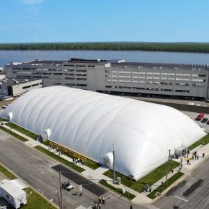 Buy cheap Large Span Precast Steel Space Frame with Light Assembly for Warehouse Building and 15-21 Days Delivery from wholesalers