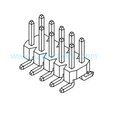 Buy cheap Double row surface mount 2.0mm pitch pin connector from wholesalers