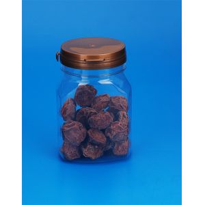 Empty PET Plastic Jars Square Shape Small Capacity 75 * 59 * 106MM