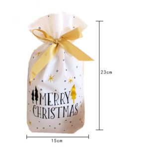 Buy cheap 0.08mm 0.06mm LDPE CPE Xmas Drawstring Gift Bags from wholesalers