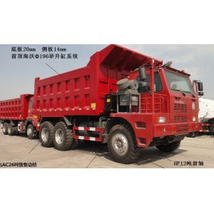 Buy cheap 100 Tons Sinotruk HOWO 420hp Mining Dump Truck with high strength steel cargo body from wholesalers