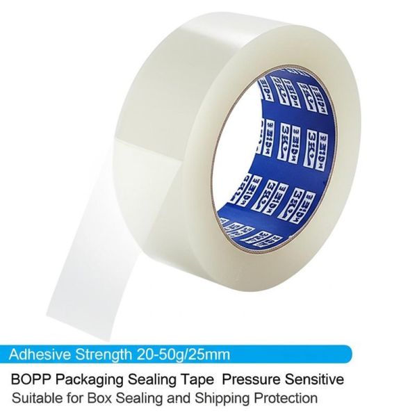 Adhesive Strength 20-50g25mm BOPP Packaging Sealing Tape Pressure Sensitive