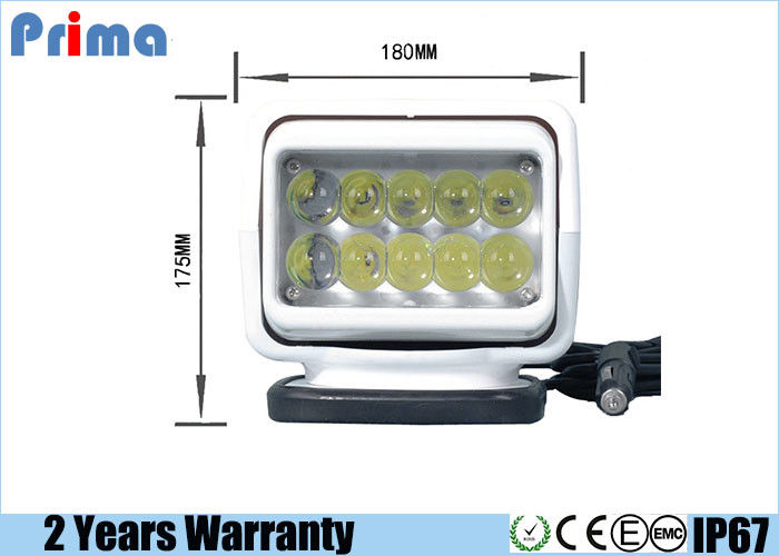 50W Cree LED Search Light With Magnetic Base Rotate Remote Control