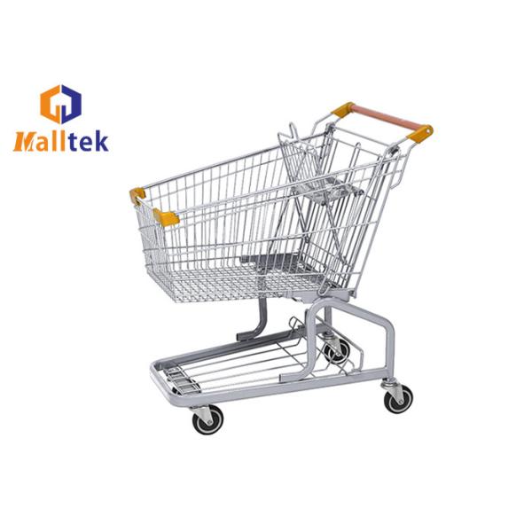 Quality German Grocery Shopping Trolley With PU Wheels For Supermarket Chains for sale