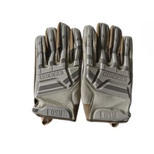 Buy cheap Tactical Brown Combat Gloves Durable Leather  Reinforced Knuckle Protection from wholesalers
