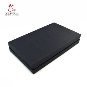 Buy cheap Matte Black Hard Cardboard Gift Boxes With Silver Inside from wholesalers