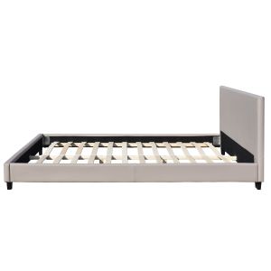 Buy cheap Upholstered Bed Frame that looks grand ，fits the decor and  likes at first sight from wholesalers