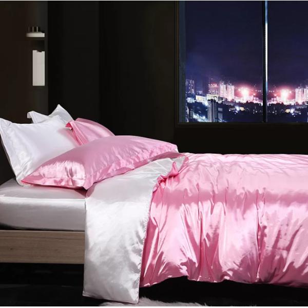 Quality Pink 20x30in Mulberry Silk Sheet Set Queen Textile Silk Queen Fitted Sheet for sale