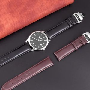 Buy cheap 2 Piece 20mm Genuine Cow Leather Watch Strap Bands from wholesalers