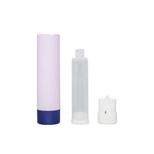 Buy cheap PP replaceable rotary airless pump bottle 30ml 50ml and refillable jar system 50g from wholesalers