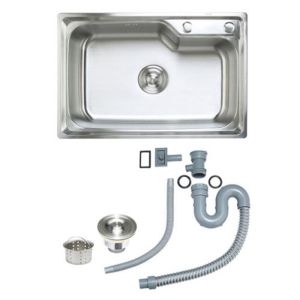 Buy cheap Undermount Kitchen Bathroom Sinks With Single Bowl Brushed Metal Material from wholesalers