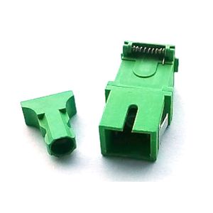 Blue Dust Cap Simplex Auto Shutter SC Fiber Optic Coupler