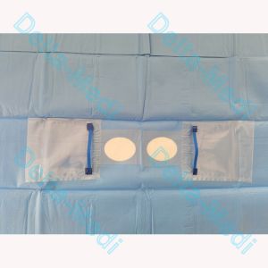 Buy cheap Sterilized Reinforced Fenestration Surgical Eye Drape With Pouch from wholesalers