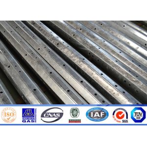 Buy cheap Galvanized 12.2m High Tensile Electrical Power Pole For Power Distribution Line Project from wholesalers