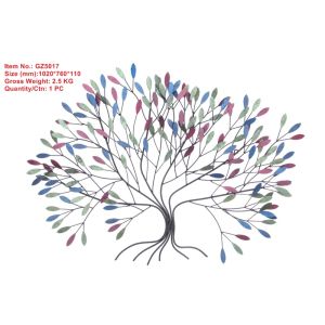 Buy cheap Colourful Metal tree  wall art from wholesalers