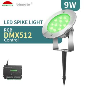 Buy cheap SS316L  380LM Waterproof LED Lawn Light 9W SMD3535 RGB Led Spike Light from wholesalers