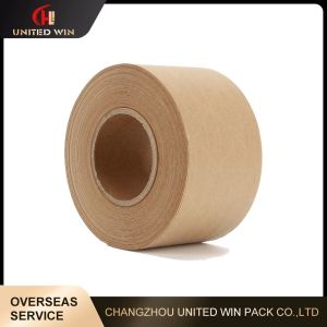 Buy cheap Reinforced Kraft Paper Tape High Adhesive Packaging Kraft Paper Gummed Tape product