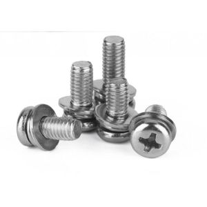 Buy cheap Philips Cross Recess Pan Head Sems Screws With Spring Washer And Flat Washer 6mm - 100mm from wholesalers