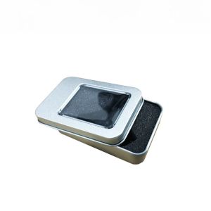 Buy cheap Small Silver Rectangular Tin Box Can With Window Lid For Electric Equipments from wholesalers