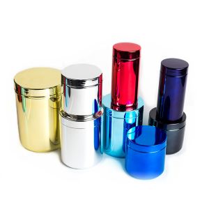 Buy cheap Chrome Plating Plastic Powder Canister Nutrition Empty Powder Bottles 2000ml from wholesalers