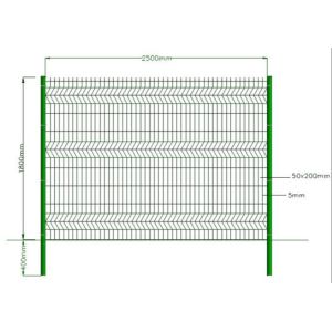 Hot Dip Galvanized 3d Curve Welded Wire Mesh Fence Panel