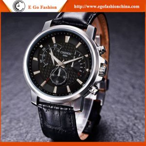 Buy cheap 058A 3 Small Dials Watch Unisex Watch Genuine Leather Watch Business Watch Quartz Watch from wholesalers